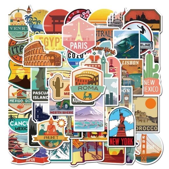 Landmark/World Cities Stickers - Picture 1 of 4